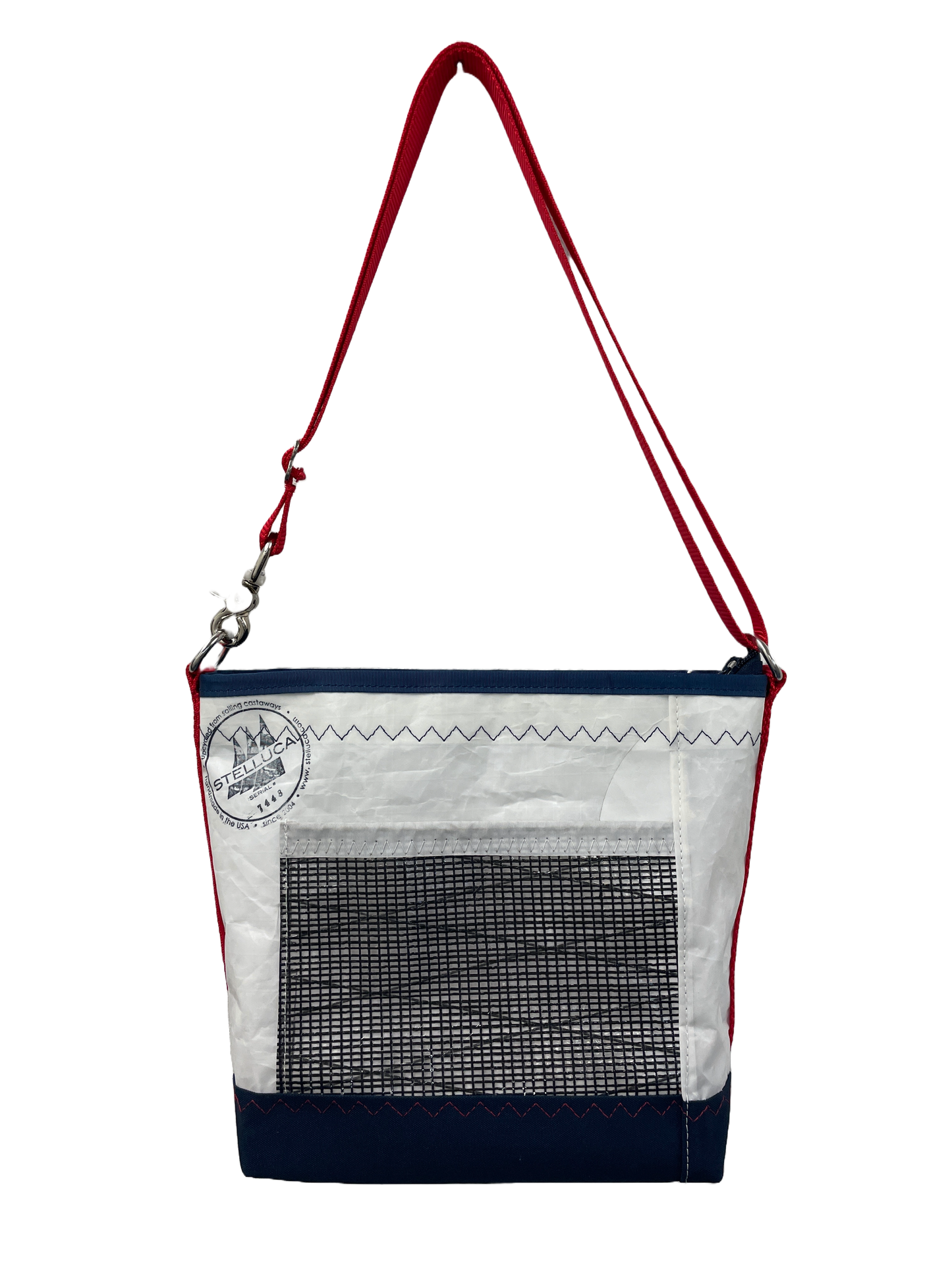 Navy & Red Crossbody Medium