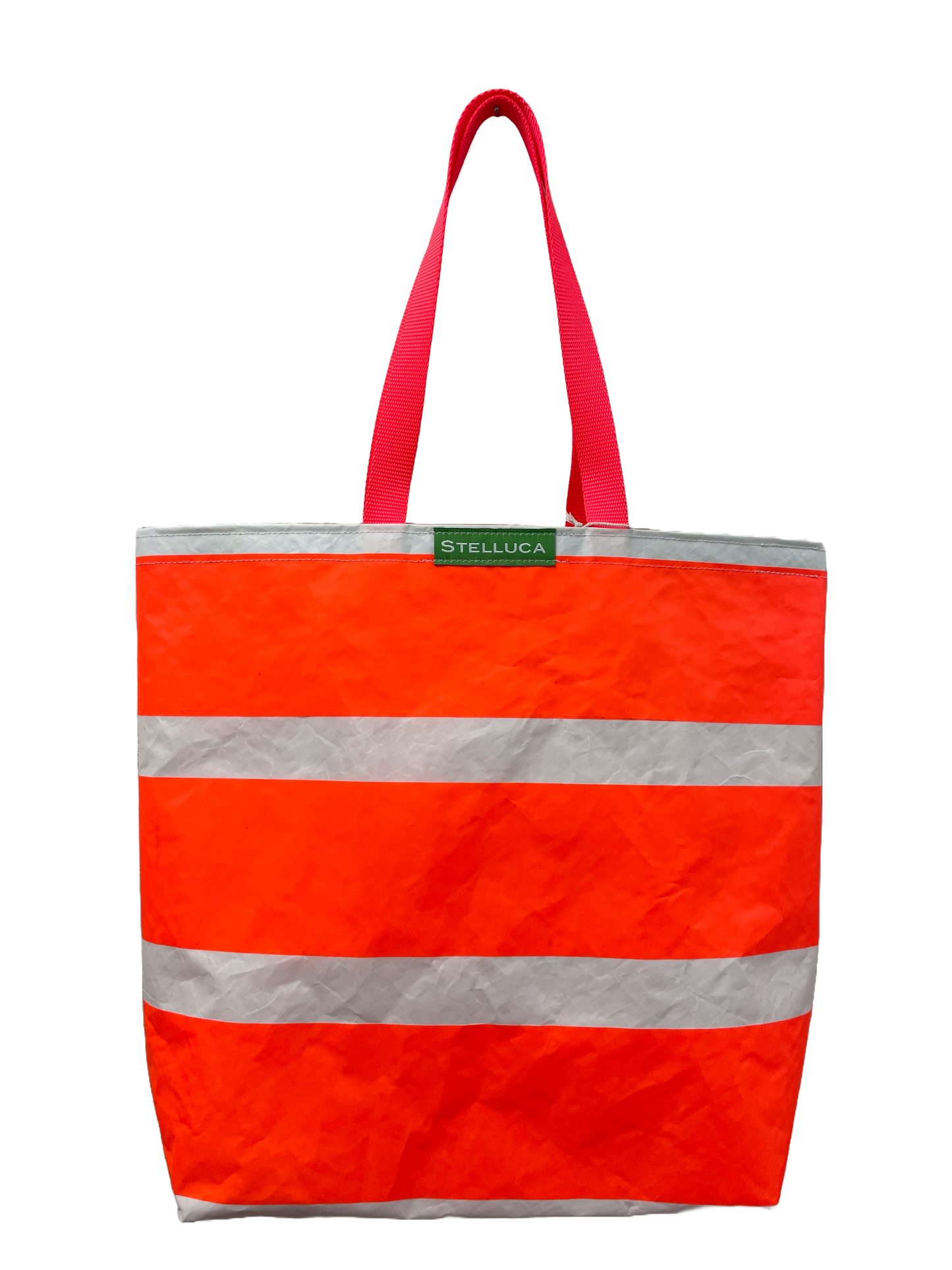 Orange Stripe Grocery Tote