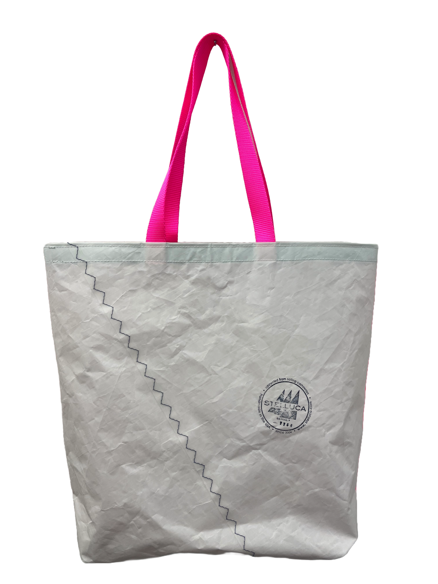 Hot Pink Stripe Grocery Tote