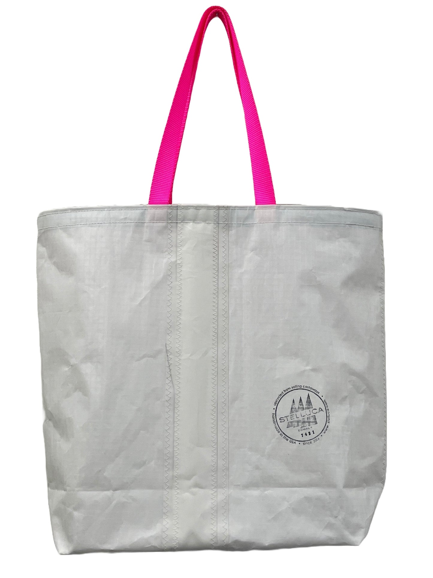 Pink Flower Grocery Tote