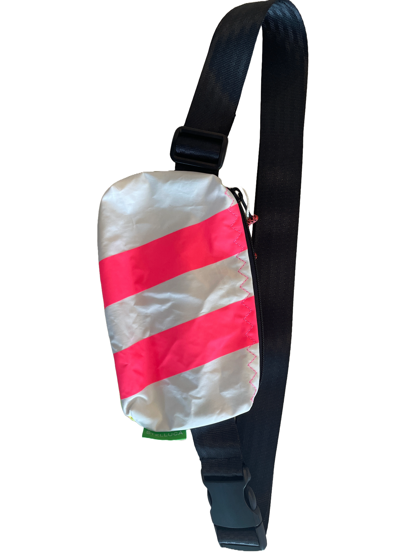 Hot Pink Striped Belt Bag