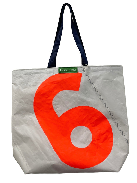 Bright Orange Grocery Tote #6