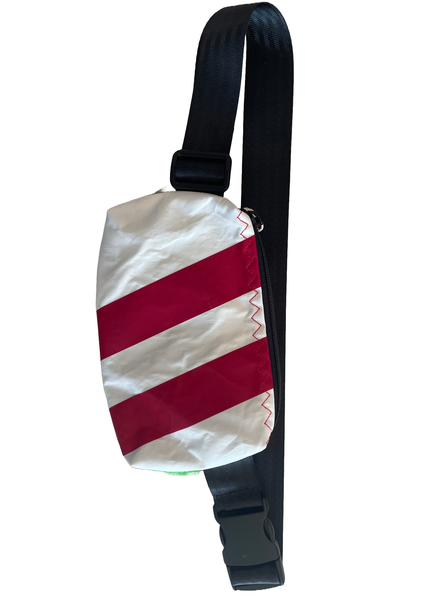 Red Striped Belt Bag