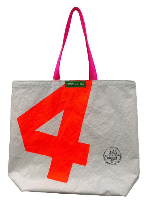 Bright Orange Grocery Tote #4