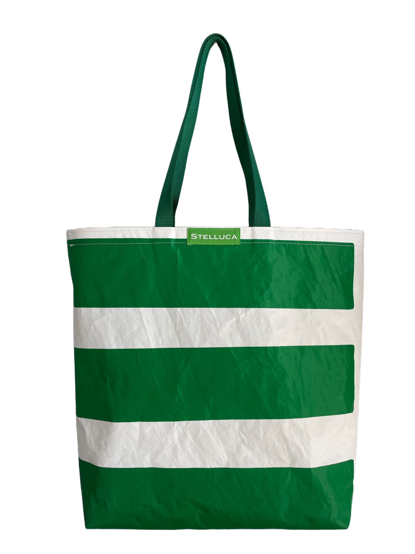 Green Stripe Grocery Tote