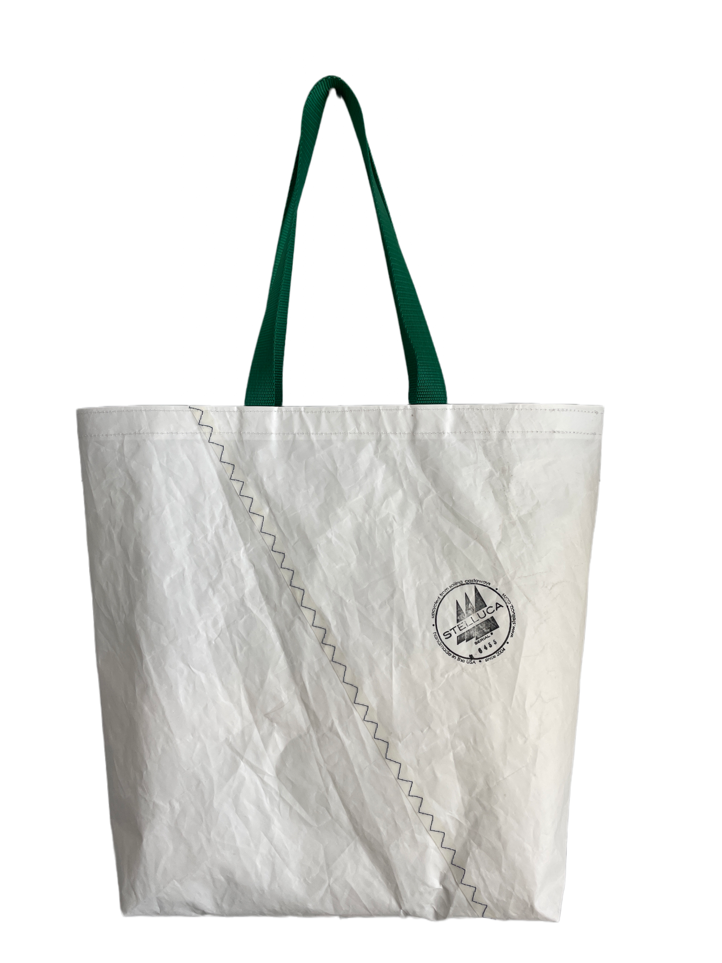 Green Stripe Grocery Tote